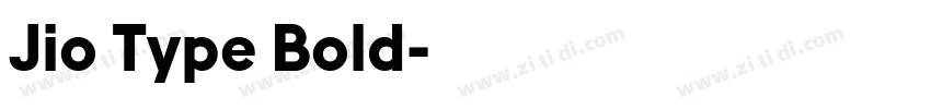 Jio Type Bold字体转换